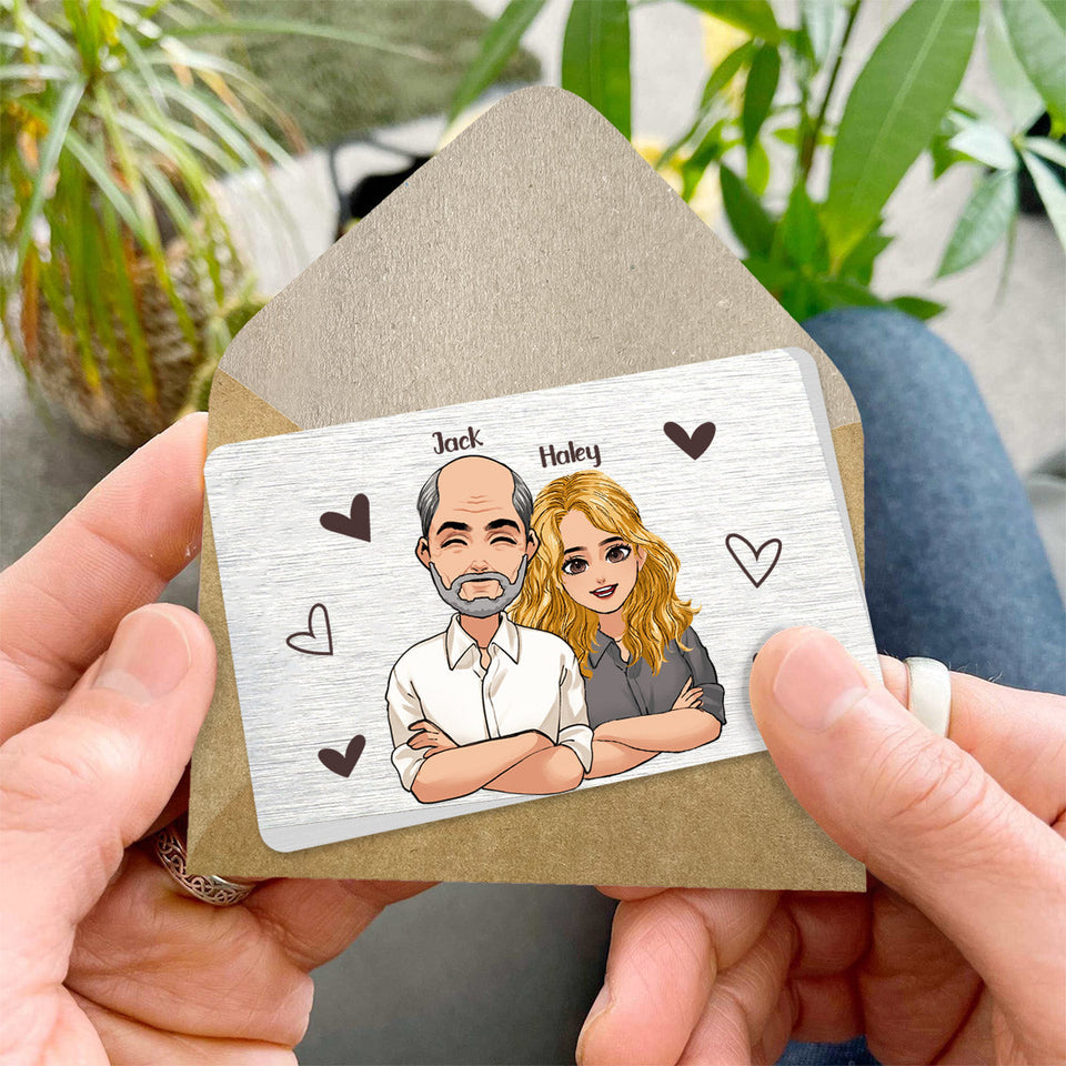Thank You For Always Being There - Personalized Father's Day Father Wallet Insert Card