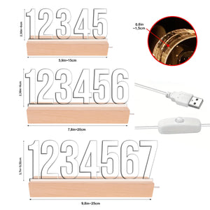 The Day You Went Away - Personalized Memorial Custom LED Night Light