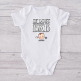 If Lost Return To Dad - Personalized Father T-shirt And Baby Onesie