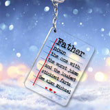 Dad Definitions - Personalized Father Transparent Keychain