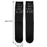 #1 Dad - Gift for dad, grandma, grandpa, mom, uncle, aunt - Personalized Socks
