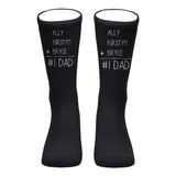 #1 Dad - Gift for dad, grandma, grandpa, mom, uncle, aunt - Personalized Socks