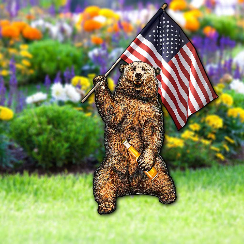 We Ate People - Independence day Camping Metal Garden Art