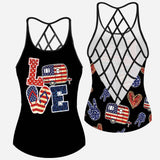 Wander Woman - Independence Day Camping Cross Tank Top