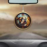 Colorful Dog - Personalized Dog Car Ornament