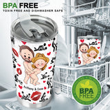 I Love You - Personalized Couple Tumbler