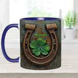 Vintage Irish Harp - Personalized Horse Accent Mug
