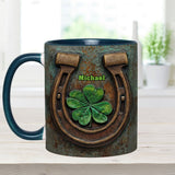 Vintage Irish Harp - Personalized Horse Accent Mug