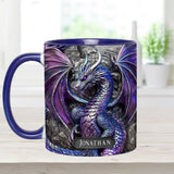 Purple Dragon - Personalized Dragon Accent Mug