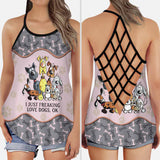 Love Dogs Cross Tank Top