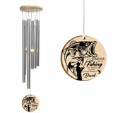 Someone I Love Is Fishing In Heaven - Personalized Wind Chime