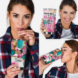 Please Take A Number - Personalized Flamingo Tumbler