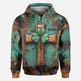 Vintage Irish Cross - Personalized Saint Patrick's Day All Over Shirt