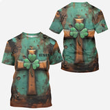 Vintage Irish Cross - Personalized Saint Patrick's Day All Over Shirt