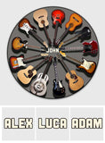 Love Guitars - Personalized Guitar Round Rug