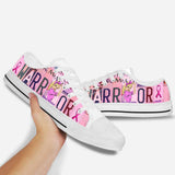 Breast Cancer Warrior License Plates Personalized Low Top Shoes