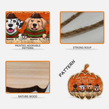Keep Door Closed - Personalized Halloween Dog Wood Sign