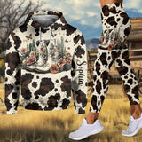 Vintage Boots - Personalized Country Girl Hoodie and Leggings