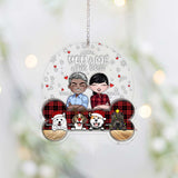 You & Me & The Dogs - Personalized Christmas Dog Layers Mix Ornament
