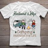 Husband And Wife Camping Couple For Life - Personalized Couple Camping T-shirt and Hoodie