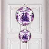 Soul Of A Witch Heart Of A Dragon - Personalized Witch Round Wood Sign