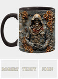 Vintage Skull - Personalized Skull Accent Mug