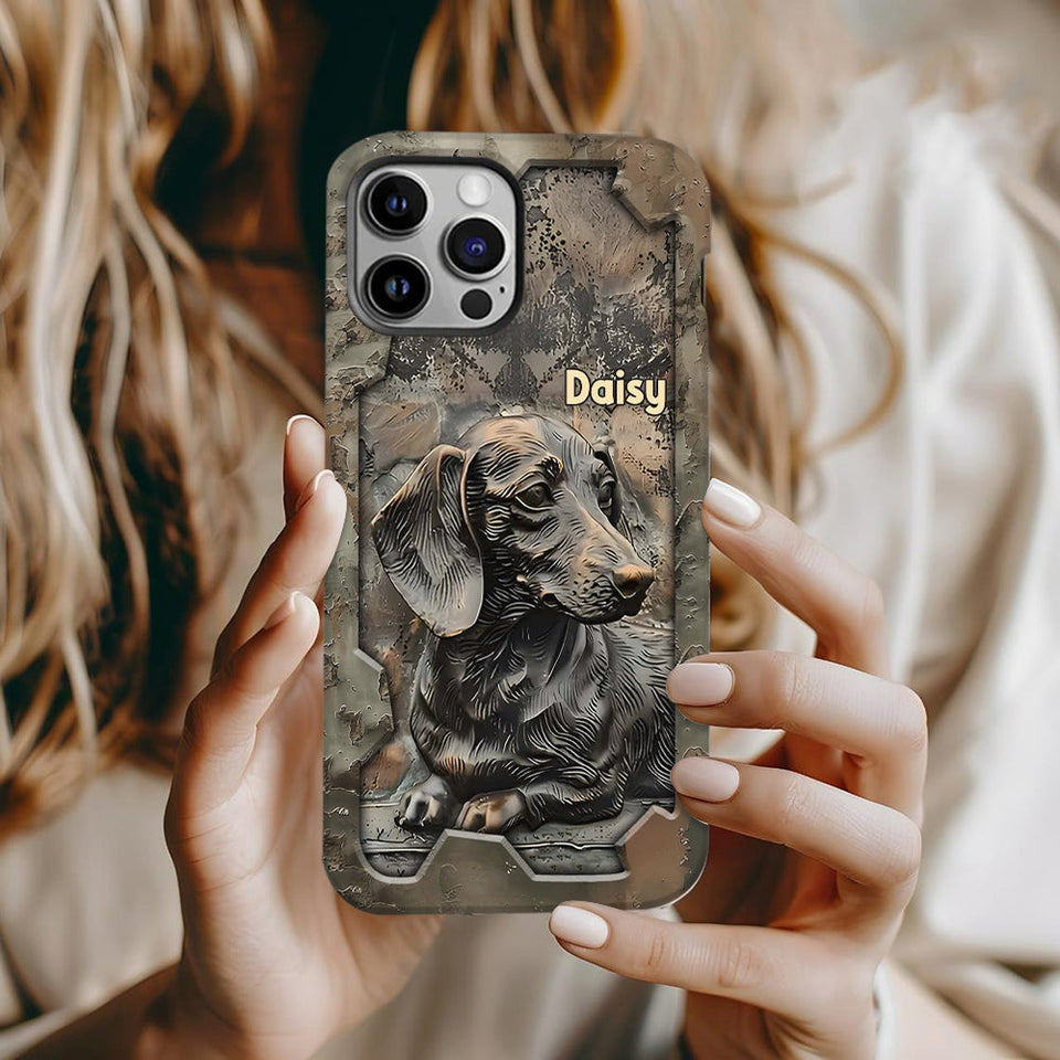 Life Is Better With My Dachshund - Personalized Dog Full Print Phone Case
