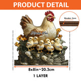Mama Hen - Personalized Mother 1 Layered Big Freestanding