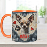 Love Chihuahua - Personalized Chihuahua Accent Mug