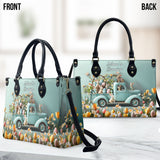 Mama/ Nana's ... Bunnies - Personalized Grandma Leather Handbag