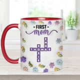 First Mom Now Grandma - Personalized Grandma Accent Mug