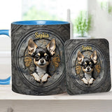Adorable Chihuahua - Personalized Chihuahua Accent Mug