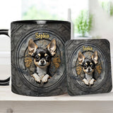 Adorable Chihuahua - Personalized Chihuahua Accent Mug