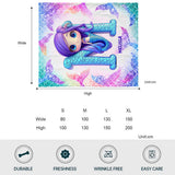 Adorable Mermaid Letter - Personalized Kid Blanket
