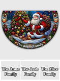 Merry Christmas - Personalized Family Shaped Doormat