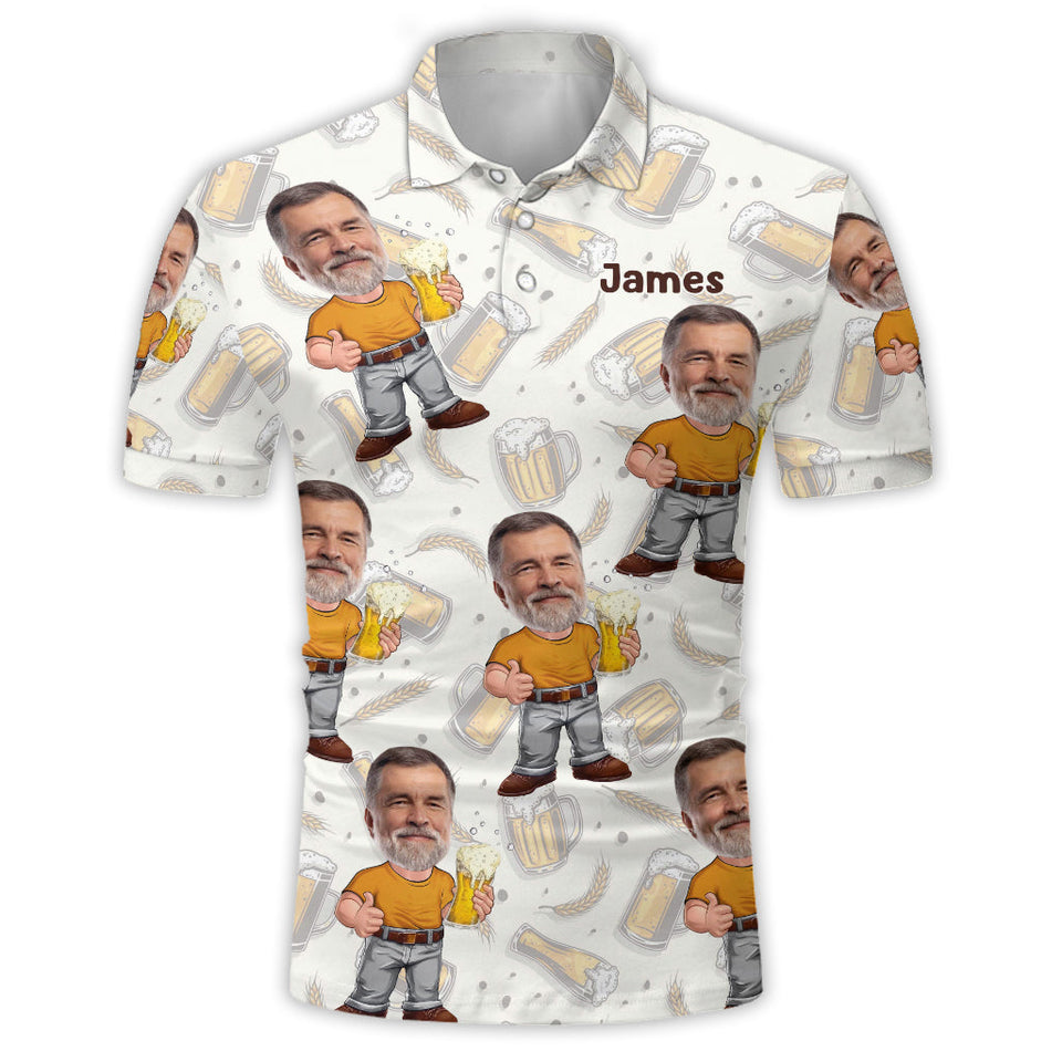 Funny Gift For Beer Lover - Personalized Beer Polo Shirt