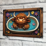 Wash Your Hooves - Rectangle Metal Sign