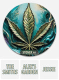 Stoner Avenue - Personalized Weed Round Metal Sign