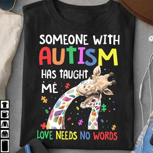 T-shirt et sweat à capuche « L’amour n’a pas besoin de mots » pour la sensibilisation à l’autisme 0523