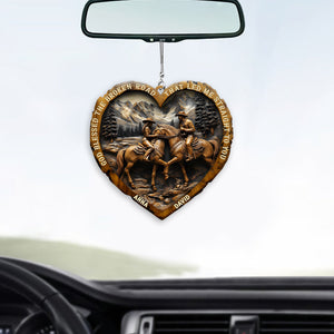 God Blessed The Broken Road That Led Me Straight To You - Personalized Country Girl Car Ornament