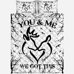 Wild Couple - Personalized Hunting Quilt Set