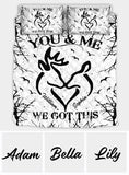 Wild Couple - Personalized Hunting Quilt Set