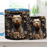 Strong Pitbull - Personalized Dog Accent Mug