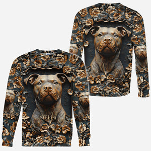 Strong Pitbull - Personalized Dog All Over Shirt