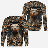Strong Pitbull - Personalized Dog All Over Shirt
