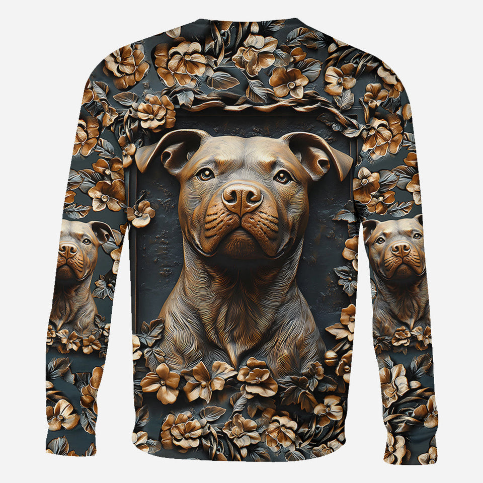 Strong Pitbull - Personalized Dog All Over Shirt