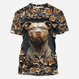 Strong Pitbull - Personalized Dog All Over Shirt