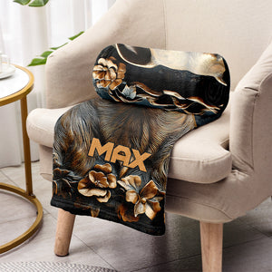 Strong Pitbull - Personalized Dog Blanket