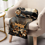Strong Pitbull - Personalized Dog Blanket
