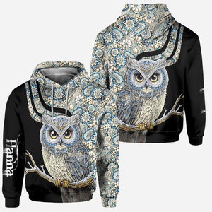 Beautiful Owl - Personalized Owl Hoodie and Leggings